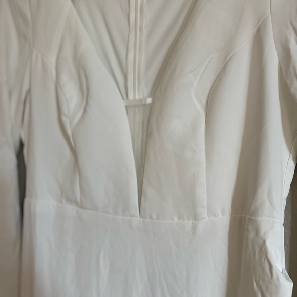 DAMAGED Romance for the Ages White Long Sleeve Maxi Dress - Picture 6 of 12